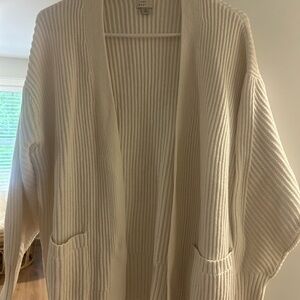 Women's Cream Open-Front cardigan